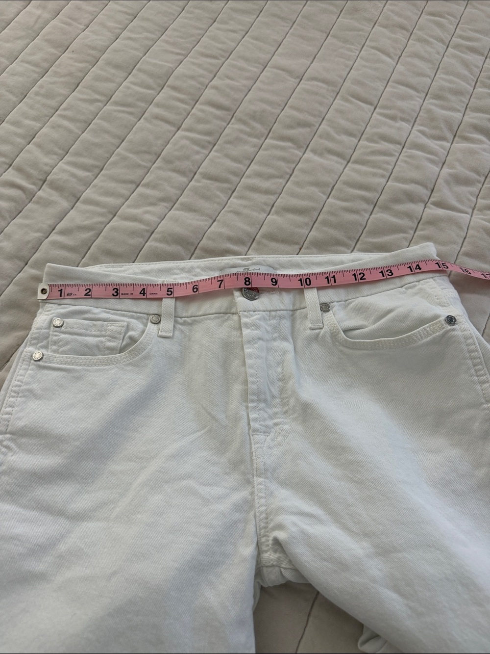 7 for all mankind White Denim Jeans 28 - Picture 6 of 8